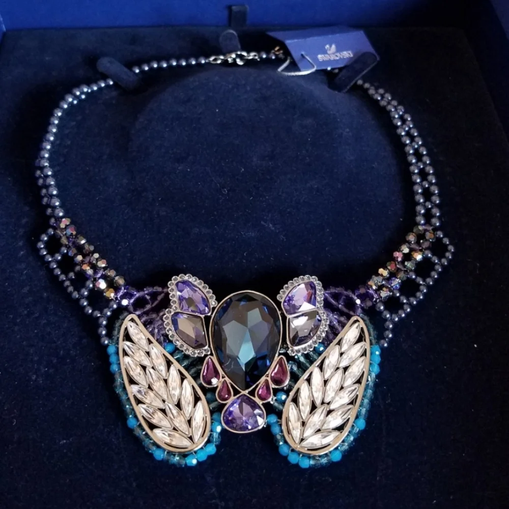 AUTHENTIC Swarovski Parade Large Statement Necklace NWT